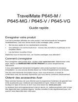 Acer TravelMate P645-V Guide de démarrage rapide
