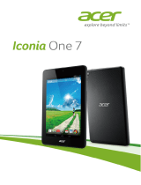 Acer ICONIA ONE 7 B1-730HDICONIA ONE 7 (B1-750-16MT)ICONIA ONE 7 B1-780-K8EF Manuel utilisateur