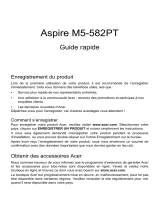 Acer Aspire M5-582PT Guide de démarrage rapide