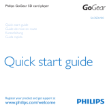 Philips SA3SDV00DN/02 Guide de démarrage rapide