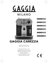 Gaggia Carezza RI8525/01 Manuel utilisateur