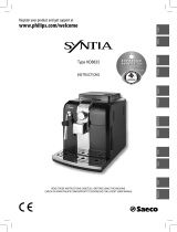 Saeco SYNTIA HD8833 Le manuel du propriétaire