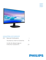 Philips Moniteur LCD Full HD 273V7QDSB/00 Manuel utilisateur