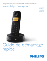 Philips D1301WC/FR Guide de démarrage rapide