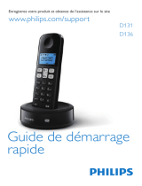 Philips D1362B/FR Guide de démarrage rapide