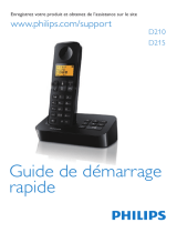 Philips D2103W/FR Guide de démarrage rapide