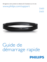 Philips D6051W/FR Guide de démarrage rapide