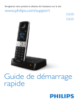 Philips D6351B/FR Guide de démarrage rapide