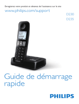 Philips D2352W/FR Guide de démarrage rapide