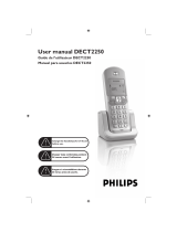 Philips DECT2250G/37 Manuel utilisateur
