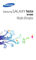Samsung GT-N7000 Manuel utilisateur