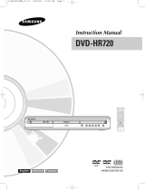 Samsung DVD-HR720P Manuel utilisateur