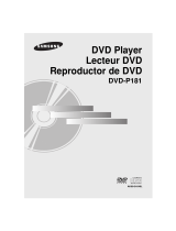 Samsung DVD-P181 Manuel utilisateur