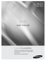 Samsung DVD-HR775 Manuel utilisateur
