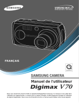 Samsung Digimax V70 Manuel utilisateur