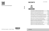 Sony ILCE-3000 Le manuel du propriétaire