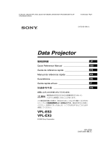 Sony VPL-ES3 Le manuel du propriétaire