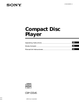 Sony CDP-CE535 Le manuel du propriétaire