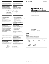 Sony CDX-444RF Guide d'installation