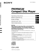 Sony CDX-L450 Le manuel du propriétaire