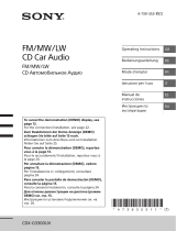 Sony CDX-G3300UV Le manuel du propriétaire