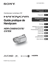 Sony HDR-CX7E Le manuel du propriétaire