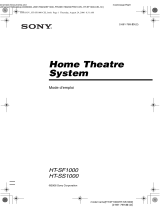 Sony HT-SS1000 Mode d'emploi