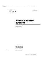 Sony HT-SS2000 Mode d'emploi