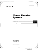 Sony HTR-6100 Le manuel du propriétaire