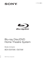 Sony BDV-E970W Le manuel du propriétaire