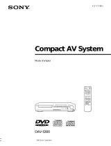 Sony DAV-S300 Mode d'emploi