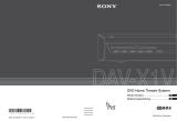 Sony DAV-X1V Le manuel du propriétaire