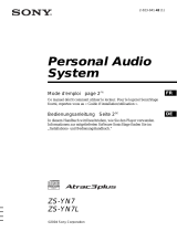 Sony ZS-YN7 Le manuel du propriétaire
