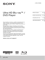 Sony UBP-X700 Le manuel du propriétaire