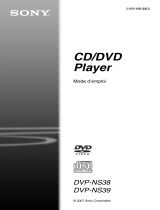 Sony DVP-NS39 Le manuel du propriétaire