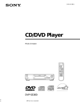 Sony DVP-S530D Mode d'emploi