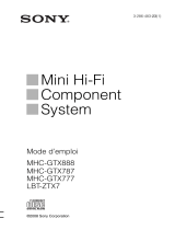 Sony MHC-GTX888 Mode d'emploi