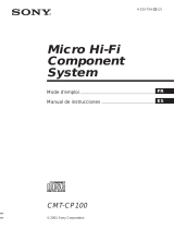 Sony CMT-CP100 Manuel utilisateur