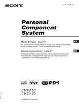 Sony CMT-A70 Le manuel du propriétaire