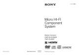 Sony CMT-DH70SWR Le manuel du propriétaire