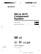 Sony CMT-M700DVD Manuel utilisateur