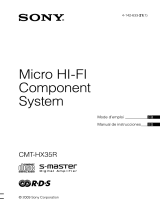 Sony CMT-HX35R Le manuel du propriétaire