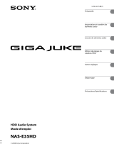 Sony NAS-E35HD Giga Juke Le manuel du propriétaire