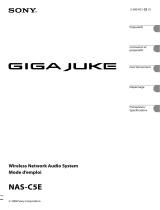 Sony NAS-C5E Giga Juke Le manuel du propriétaire