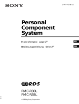 Sony PMC-R30L Le manuel du propriétaire