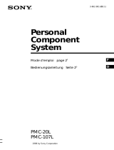 Sony PMC-107L Le manuel du propriétaire