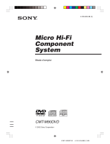 Sony CMT-M90DVD Mode d'emploi