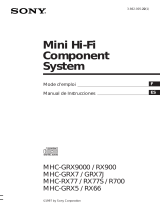 Sony MHC-RX900 Mode d'emploi