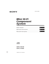 Sony MHC-RX70 Mode d'emploi