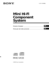 Sony MHC-VX33 Mode d'emploi